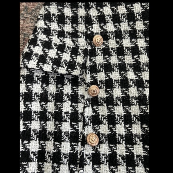 Rochelle Houndstooth Mini Skirt - Picture 4 of 10